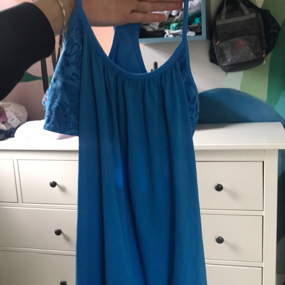 bandana blue lululemon tank